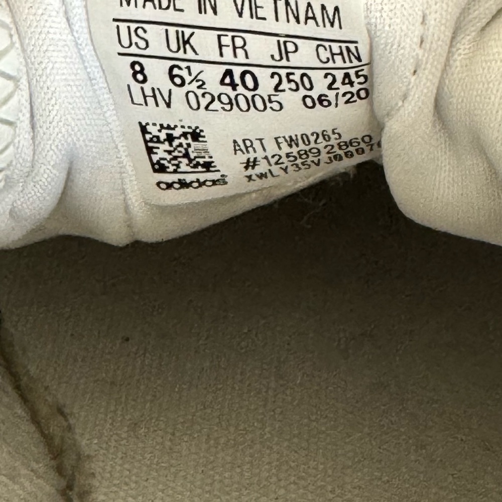 adidas Women's Nizza White Leather Platform Y2K Monochrome Sneakers Size 8 - Picture 7 of 9
